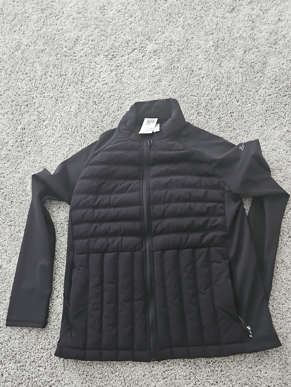 Black Quilted Full-Zip Jacket By Glyder
